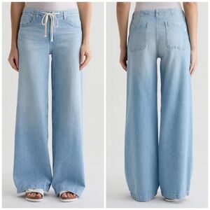 AG Adriano Goldsmith “Stella Cinched” Low Slung Palazzo Jeans Size 31